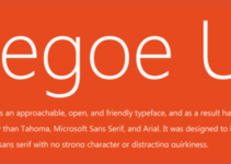 Segoe UI Font Family