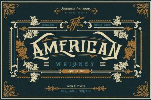 American Whiskey Font