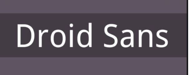 DROID SANS BOLD